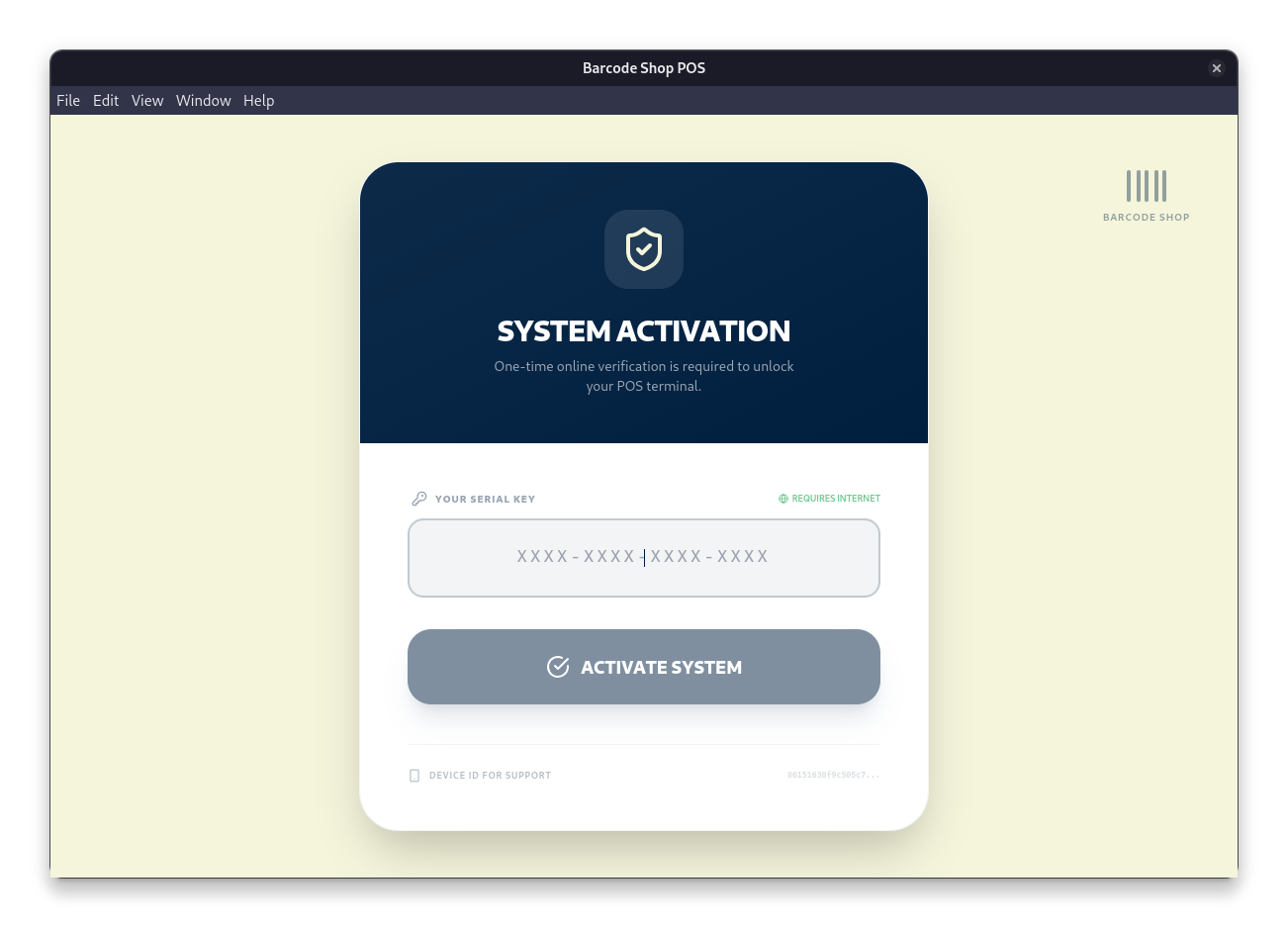 License/Settings